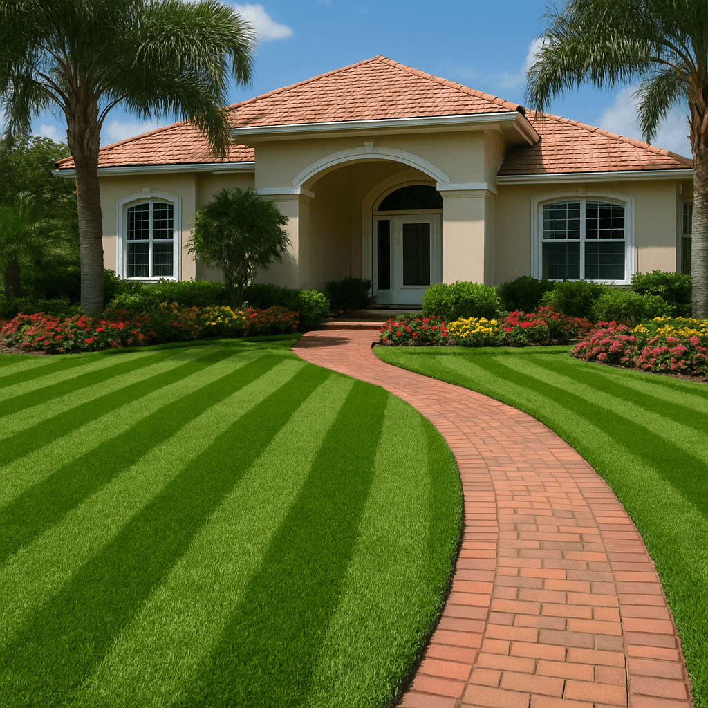 Residential lawn maintenance