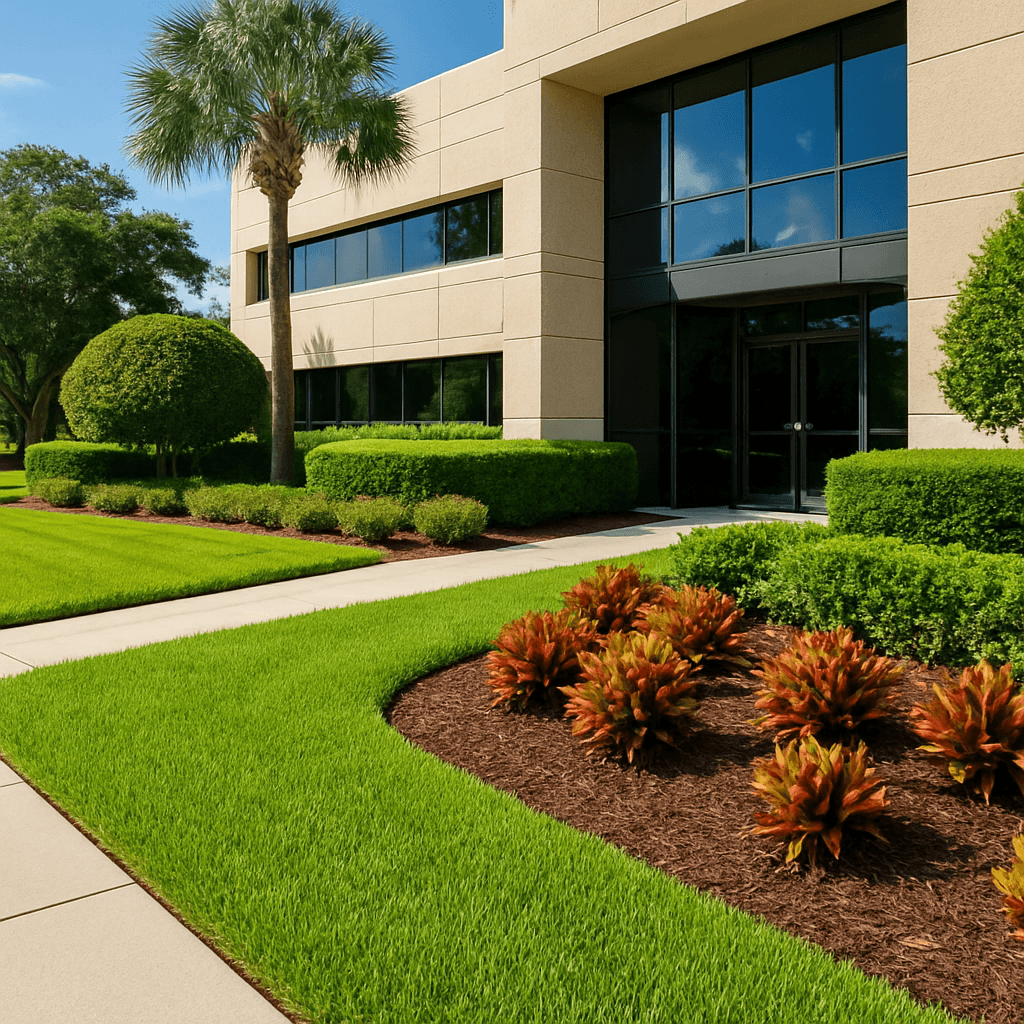 Commercial property grounds