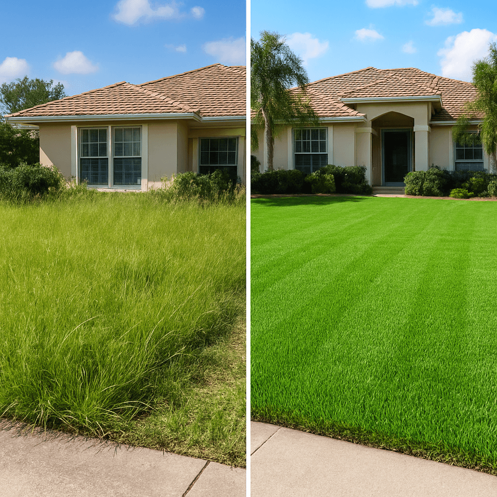 Lawn transformation